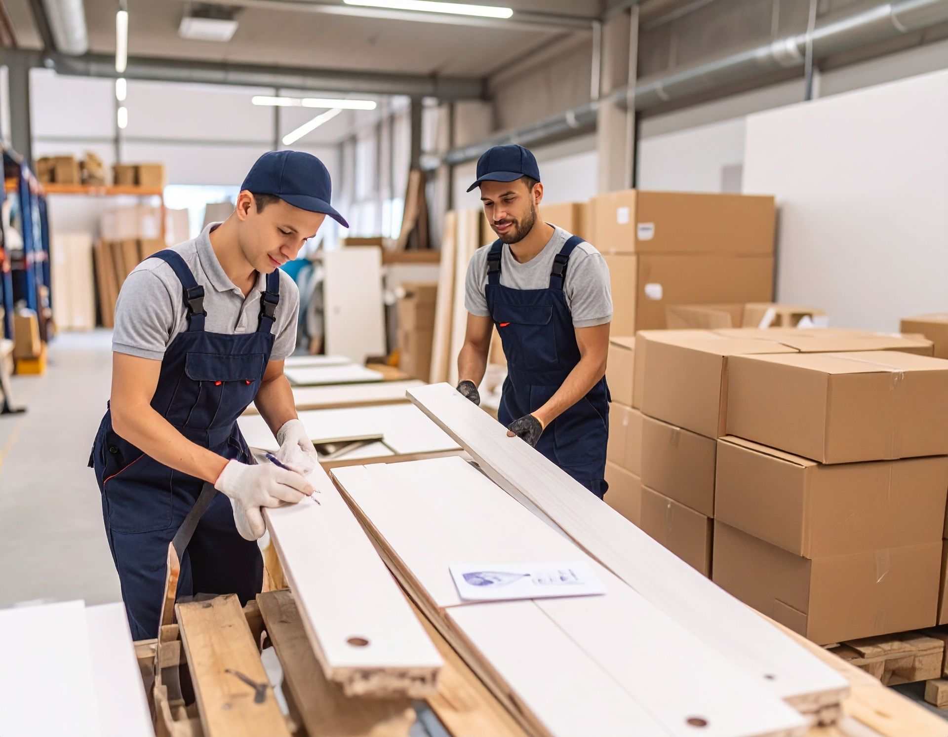 Fulfillment von Baumaterialien